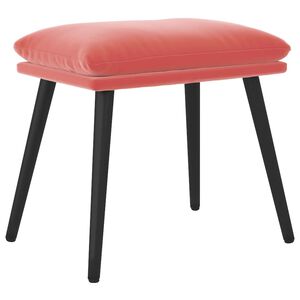 vidaXL Podnožka růžov&aacute; 45x29,5x35 cm samet