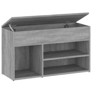 vidaXL Lavice s botn&iacute;kem &scaron;ed&aacute; sonoma 80 x 30 x 45 cm kompozitn&iacute; dřevo