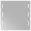 vidaXL LED koupelnov&eacute; zrcadlo Transparentn&iacute; 40 x 40 cm tvrzen&eacute; sklo