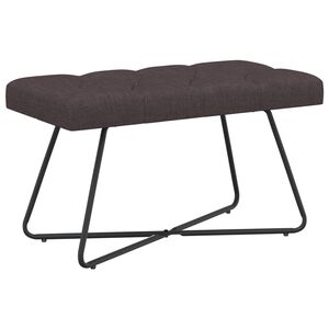 vidaXL Lavice s knofl&iacute;kov&yacute;m pro&scaron;&iacute;v&aacute;n&iacute;m Tmavě hněd&aacute; 80 x 40 x 46 cm