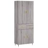 vidaXL Skř&iacute;ň highboard &scaron;ed&aacute; sonoma 69,5 x 34 x 180 cm kompozitn&iacute; dřevo