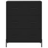 vidaXL Skř&iacute;ň highboard čern&aacute; 69,5 x 34 x 180 cm kompozitn&iacute; dřevo