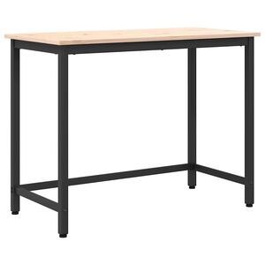 vidaXL stůl Př&iacute;rodn&iacute; 100 x 50 x 77 cm Inžen&yacute;rsk&eacute; dřevo a ocel