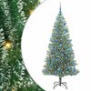 vidaXL Uměl&yacute; v&aacute;nočn&iacute; stromeček se sněhem a LED osvětlen&iacute;m 180 cm