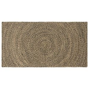 vidaXL Koberec do oblasti Přirozen&aacute; a čern&aacute; 80 x 150 cm juta
