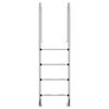 vidaXL Baz&eacute;nov&yacute; žebř&iacute;k 54 x 38 x 184,5 cm nerezov&aacute; ocel 304