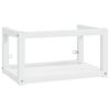 vidaXL N&aacute;stěnn&yacute; koupelnov&yacute; reg&aacute;l pod umyvadlo b&iacute;l&yacute; 59x38x31 cm železo