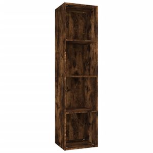 vidaXL Knihovna / TV skř&iacute;ňka kouřov&yacute; dub 36x30x143 cm kompozitn&iacute; dřevo
