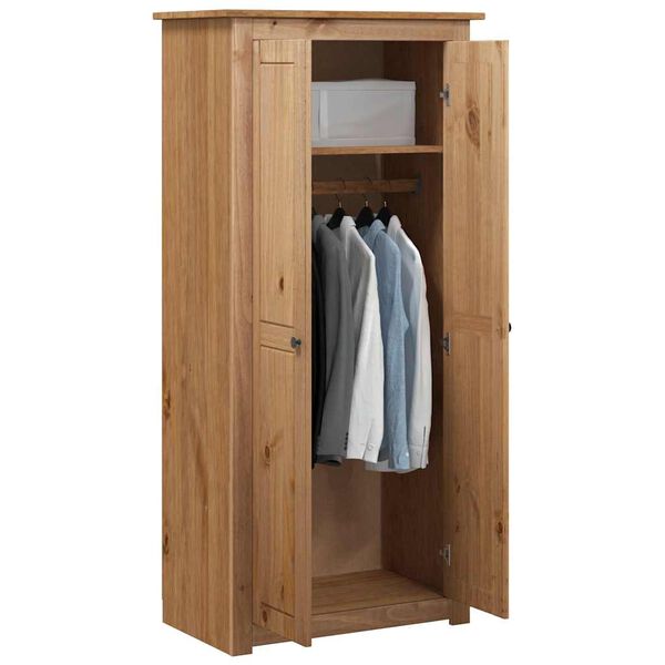 vidaXL Šatní skříň 80 x 50 x 171,5 cm masivní borovice řada Panama