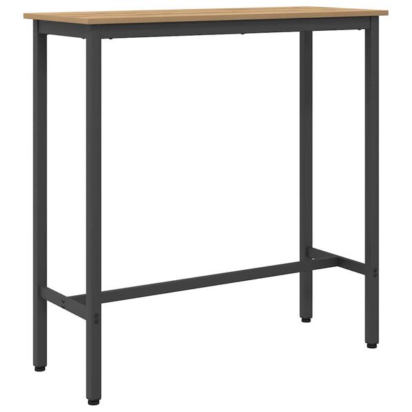 vidaXL stůl Artisanov&yacute; dub 100 x 40 x 100,5 cm Inžen&yacute;rsk&eacute; dřevo a ocel