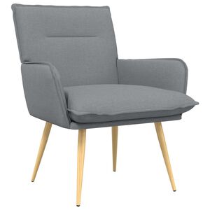 vidaXL křeslo Světle &scaron;ed&aacute; Textil