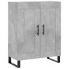 vidaXL Skř&iacute;ň highboard betonově &scaron;ed&aacute; 69,5x34x180 cm kompozitn&iacute; dřevo
