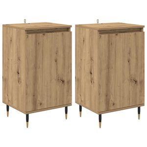 vidaXL Serv&iacute;rovac&iacute; skř&iacute;ň 2 pcs Artisanov&yacute; dub 40 x 35 x 70 cm