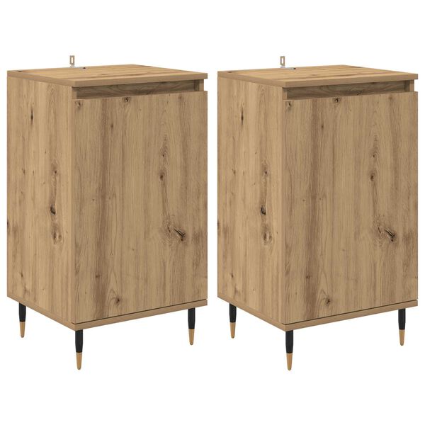 vidaXL Serv&iacute;rovac&iacute; skř&iacute;ň 2 pcs Artisanov&yacute; dub 40 x 35 x 70 cm