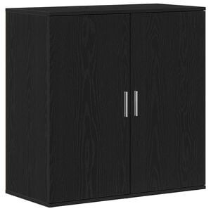 vidaXL Serv&iacute;rovac&iacute; skř&iacute;ň Čern&yacute; dub 79 x 38 x 80 cm kompozitn&iacute; dřevo