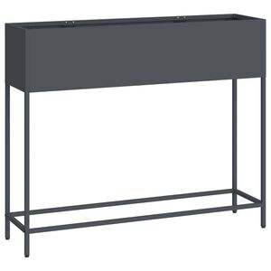 vidaXL Vyv&yacute;&scaron;en&yacute; zahradn&iacute; květin&aacute;č Antracit 100 x 26 x 82 cm Ocel