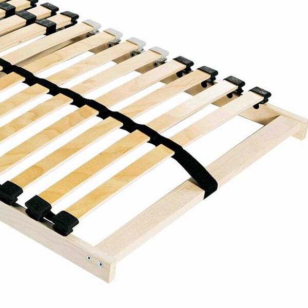 vidaXL Lamelov&yacute; ro&scaron;t Hněd&aacute; 140 x 190 cm Masivn&iacute; bukov&eacute; dřevo