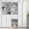 vidaXL Skř&iacute;ň highboard b&iacute;l&aacute; 50 x 42,5 x 185 cm kompozitn&iacute; dřevo