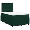 vidaXL Box spring postel s matrac&iacute; tmavě zelen&aacute; 120 x 200 cm samet