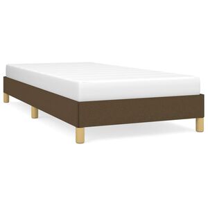 vidaXL R&aacute;m postele bez matrace tmavě hněd&aacute; 80 x 200 cm textil