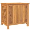 vidaXL Zahradn&iacute; &uacute;ložn&yacute; box s vložkou 60 x 50 x 58 cm masivn&iacute; teak