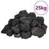 vidaXL Sopečn&eacute; kameny 25 kg čern&eacute; 3&ndash;5 cm