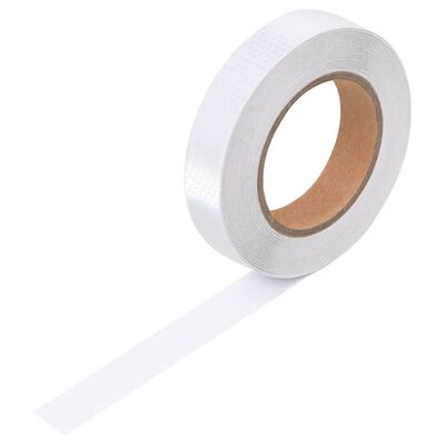 vidaXL Reflexní páska bílá 2,5 cm x 20 m PVC