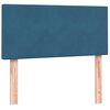 vidaXL Box spring postel s matrac&iacute; tmavě modr&aacute; 90x220 cm samet
