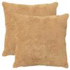 vidaXL Povlak na pol&scaron;t&aacute;ř 2 ks HEERLEN Taupe 65 x 65 cm Uměl&aacute; kr&aacute;lič&iacute;
