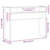 vidaXL Konzolov&yacute; stolek Čern&yacute; dub 105 x 30 x 80 cm Kompozitn&iacute; dřevo