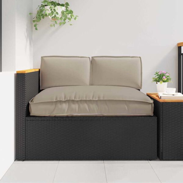 vidaXL Sada polštářů na paletu 3 pcs Taupe 120 x 80 x 12 cm