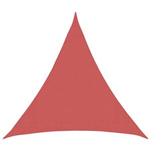 vidaXL Slunečn&iacute; plachta 2 x 2 x 2 m HDPE Troj&uacute;heln&iacute;kov&yacute; Cihlov&aacute;