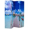 vidaXL Skl&aacute;dac&iacute; parav&aacute;n 160 x 170 cm pl&aacute;ž