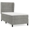 vidaXL Box spring postel s matrac&iacute; světle &scaron;ed&aacute; 80 x 200 cm samet