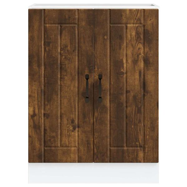 vidaXL Skř&iacute;ňka pod umyvadlo "Lucca" kouřov&yacute; dub kompozitn&iacute; dřevo