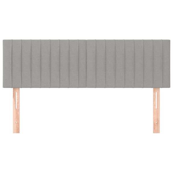 vidaXL Čela postele světle &scaron;ed&aacute; 144x5x78/88 cm l&aacute;tka