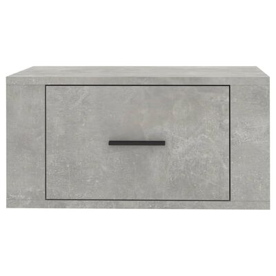 vidaXL Nástěnný noční stolek betonově šedý 50x36x25 cm