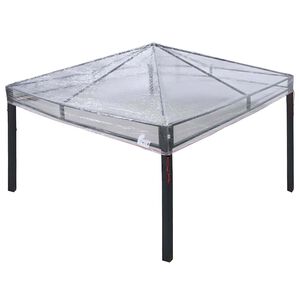 vidaXL N&aacute;hradn&iacute; kryt alt&aacute;nu Transparentn&iacute; 300 x 300 x 26 cm PVC