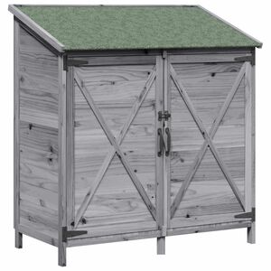 vidaXL Zahradn&iacute; shed &Scaron;ed&aacute; 106 x 56 x 113,5 cm Kompozitn&iacute; dřevo