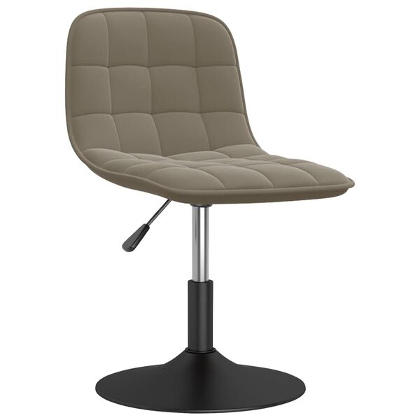 vidaXL Otočn&eacute; j&iacute;deln&iacute; židle 4 ks světle &scaron;ed&eacute; samet