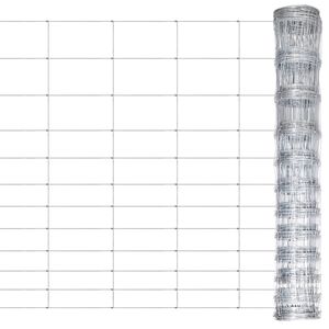 vidaXL Zahradn&iacute; plot pozinkovan&aacute; ocel 50 m 150 cm stř&iacute;brn&yacute;