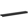 vidaXL Parapet okna Čern&aacute; s dřevěnou texturou 80 x 15 x 4,5 cm PVC