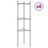 vidaXL Podpěrn&eacute; klece pro rajčata 8 ks 116 cm ocel a PP