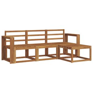 vidaXL Venkovn&iacute; pohovkov&aacute; souprava 4 pcs Př&iacute;rodn&iacute;