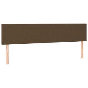 vidaXL Čela postele tmavě hněd&aacute; 200 x 5 x 78/88 cm l&aacute;tka