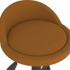 vidaXL Otočn&eacute; j&iacute;deln&iacute; židle 2 ks hněd&eacute; samet