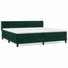 vidaXL Box spring postel s matrac&iacute; tmavě zelen&aacute; 200x200 cm samet