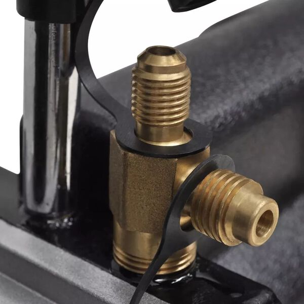 vidaXL Vakuov&eacute; čerpadlo 50 l/min se 4cestn&yacute;m měřidlem v kufř&iacute;ku