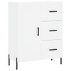 vidaXL Skř&iacute;ň highboard b&iacute;l&aacute; 69,5 x 34 x 180 cm kompozitn&iacute; dřevo