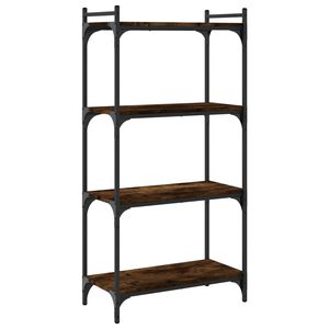 vidaXL Knihovna se 4 policemi kouřov&yacute; dub 60 x 30 x 120 cm kompozit
